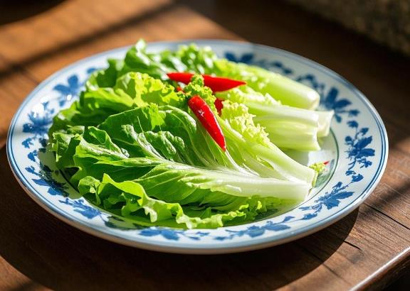 白灼生菜的家常做法